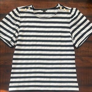 Ann Taylor Black and White Women's Top